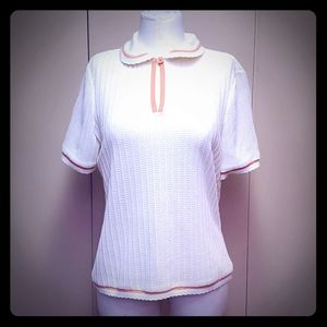 Vintage butte cream and peach shirt